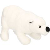Pluche ijsbeer knuffel wit - 21 cm - ijsberen knuffeldier