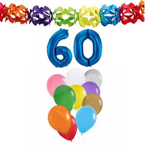 Folat Verjaardag versiering - 60 jaar - slingers/ballonnen