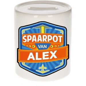 Kinder spaarpot voor Alex - keramiek - naam spaarpotten