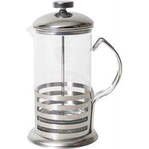 French press koffiemaker/ theemaker/ percolator/ cafetiere glas - Koffie of thee zetter met filter - 600 ml/ 5 kopjes