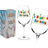 Wijnglas fun verjaardagscadeau Happy Birthday 500 ml