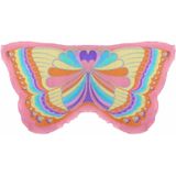 Roze regenboog vlinder vleugels voor kinderen