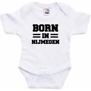 Born in Nijmegen tekst baby rompertje wit jonegs en meisjes - Kraamcadeau - Nijmegen geboren cadeau
