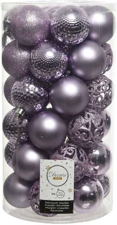 Spreek uit Op te slaan ethiek 37x Lila paarse kunststof kerstballen 6 cm - Mix - Onbreekbare plastic  kerstballen - Kerstboomversiering lila paars (cadeaus & gadgets) | € 20 bij  Shoppartners.nl | beslist.nl