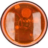 Widmann LED zwaailamp/zwaailicht met sirene - 2x - oranje waarschuwingslicht - 7 cm
