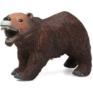 Speelgoed safari jungle dieren figuren beer met geluid van kunststof 26 x 16 cm