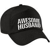 Awesome husband and wife petten / caps zwart voor bruidspaar - baseball caps - bruiloft / huwelijk - geschenkt - grappige petten voor koppels