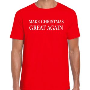 Make Christmas great again Kerstshirt / Kerst t-shirt rood voor heren - Kerstkleding / Christmas outfit