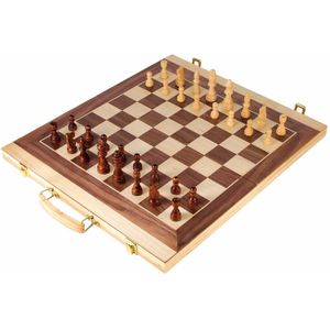 Small Foot Schaakspel en Backgammon Koffer 52 X 45 X 3 cm