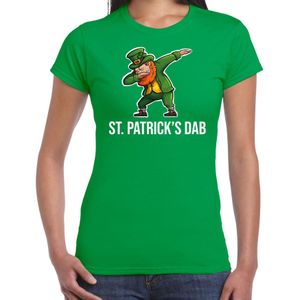 St. Patricks day t-shirt groen voor dames - St. Patricks dab - Ierse feest kleding / outfit / kostuum