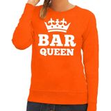 Oranje Bar Queen sweater dames - Oranje Koningsdag / Orange supporter kleding