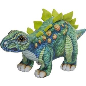 Pluche gekleurde stegosaurus knuffel 30 cm - Stegosaurus dino knuffels - Speelgoed voor baby/kinderen