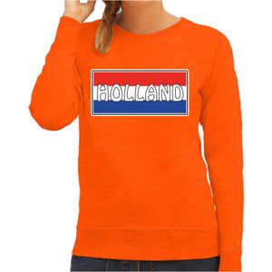 Holland landen sweater oranje dames - Nederland / Oranje landen sweater / kleding - EK / WK / Olympische spelen outfit