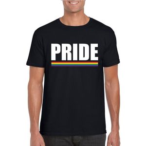 Gay Pride t-shirt zwart Pride heren - LGBT/ Homo shirts