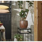 Mica Decorations Bloempot/plantenpot - roest/terracotta bruin - voor kamerplant - H26 x D28 cm