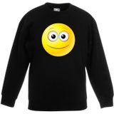 emoticon/ emoticon sweater vrolijk zwart kinderen