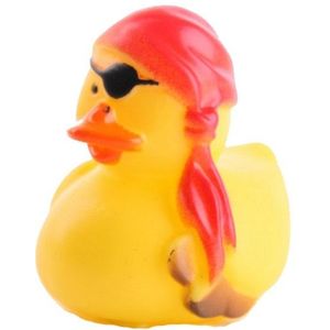 Badeendje Piraat Jack 5 cm speelgoed/cadeau - Piraten thema - Badspeelgoed