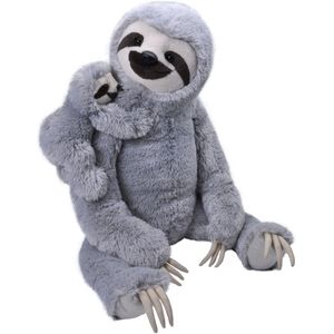 Wild Republic Knuffel - Luiaard - groot - pluche - 62 cm - knuffeldier