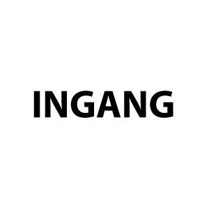 Sticker met tekst Ingang