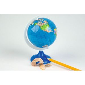 Wereldbol puntenslijper 18 cm - Kantoor benodigdheden - Schoolspullen - Wereldbollen - Globes