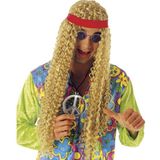 Toppers Hippie pruik met hoofdband