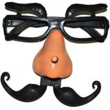 Fopneus/Fun bril met neus en wenkbrauwen - Verkleed gekke artikelen