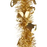 Arte R lametta kerstslingers - 3x - goud - folie - 200 x 12 cm