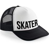 Bellatio Decorations snapback/cap - skater - zwart/wit - dames/heren - skate petjes