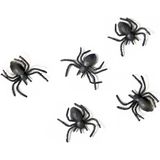 Horror spinnenweb met spinnen - wit - 40 gr - Halloween decoratie