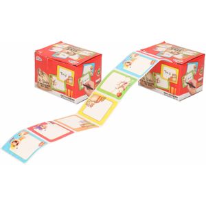 100x Sinterklaas cadeau stickers op rol - Kado naamstickers Sint thema - Labelstickers