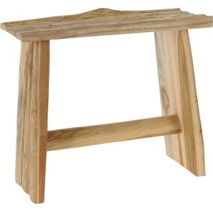 H&S Collection Krukje - Plantentafel - Teak Hout - Lichtbruin - 40 X 20 X 35 cm