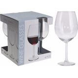 16x wijnglazen transparant 580 ml - 16-delig - wijnglazen/drinkglazen
