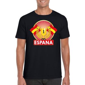 Zwart Spaans kampioen t-shirt heren - Spanje supporters shirt