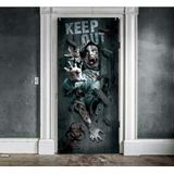 Fiestas Horror deur scenesetter/deurposter - zombie - Halloween thema versiering - 180 x 80 cm