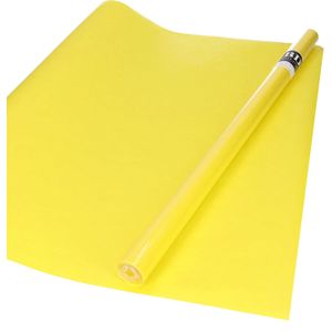 5x Rollen kraft inpakpapier geel  200 x 70 cm - cadeaupapier / kadopapier / boeken kaften