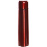 RVS thermosfles/isoleerfles rood met drukdop 920 ml - Dubbelwandig