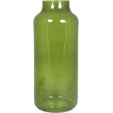 Floran Bloemenvaas - apotheker model - groen/transparant glas - H35 x D15 cm