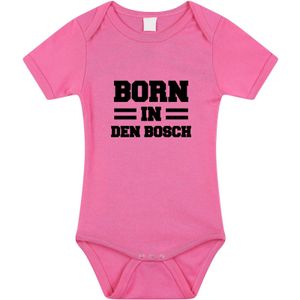 Born in Den Bosch tekst baby rompertje roze meisjes - Kraamcadeau - Den Bosch geboren cadeau