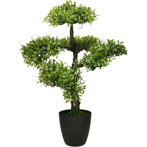 H&S Collection Kunstplant Bonsai boompje in pot - Type Kyoto light - Japans decoratie - 40 x 34 x 50 cm