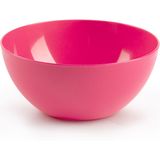 Plasticforte kommetjes/schaaltjes - dessert/ontbijt - kunststof - D17 x H8 cm - fuchsia roze - BPA vrij