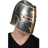 Ridder helm zwart met goud met set ridder speelgoed wapens - Zwaard/schild - Volwassenen