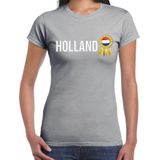 Bellatio Decorations Verkleed shirt dames - Holland - grijs - supporter - themafeest - Nederland