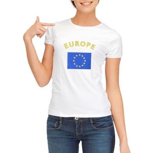 Wit dames t-shirt Europa
