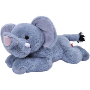 Pluche knuffel dieren Eco-kins olifant van 30 cm. Wildlife speelgoed knuffelbeesten - Cadeau voor kind/jongens/meisjes