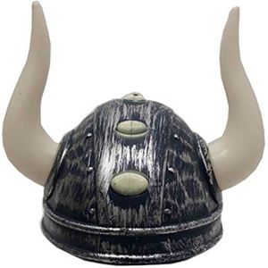 Viking verkleed helm met hoorns - Carnaval verkleed hoeden