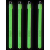 Set van 4x stuks neon glow in the dark party breaklights stick groen 20 cm