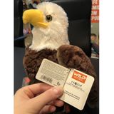 Wild Republic Pluche Amerikaanse zeearend - vogel knuffel - 30 cm - vogel knuffeldier