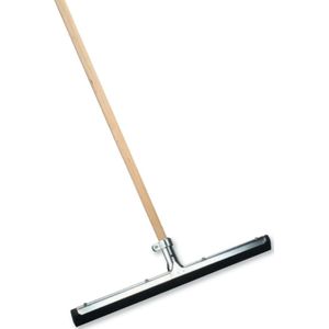 Buemag Vloertrekker/waterbezem - metaal/rubber - breedte kop 45 cm - steel hout 130 cm - Douche vloer trekker