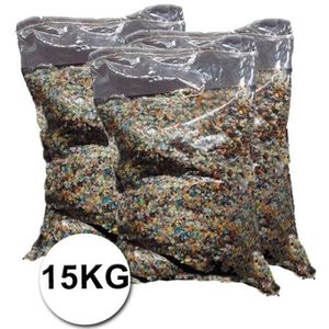 Mega zak confetti multikleuren ca. 15 kg