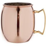 4x Cocktailbeker/cocktailglas Moscow Mule 450 ml glad koper - Cocktailglazen